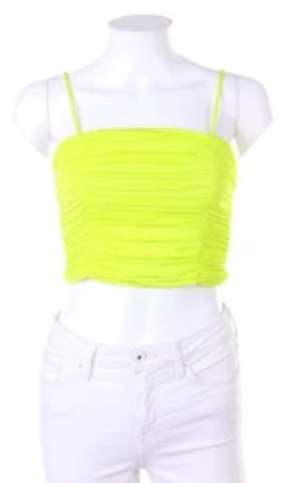 Top scurt cu bretele