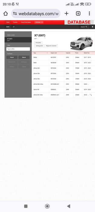 Baza date coduri eroare, scheme, distributii, turisme, camioane online