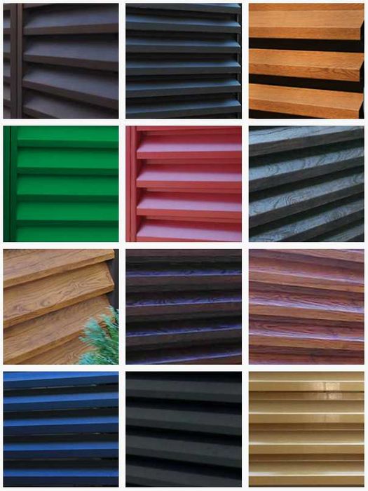 Garduri din panouri stil jaluzele, sipca metalica, tabla, plasa si BCA