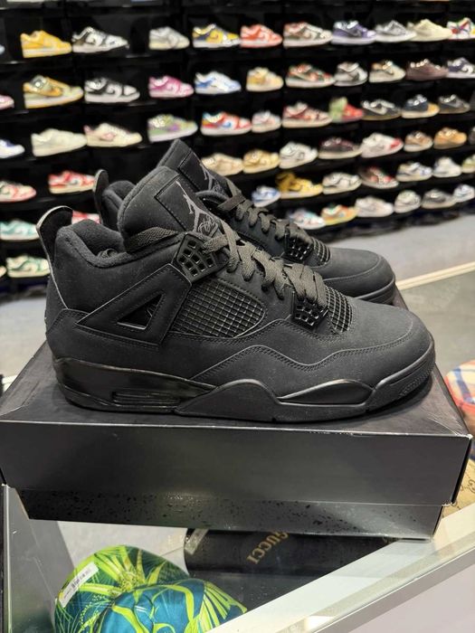 *ULTIMELE PERECHI* Nike Air Jordan 4 Black Cat - Verificare Colet