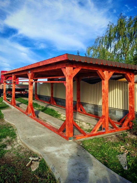 Garaje sau terase din lemn masiv