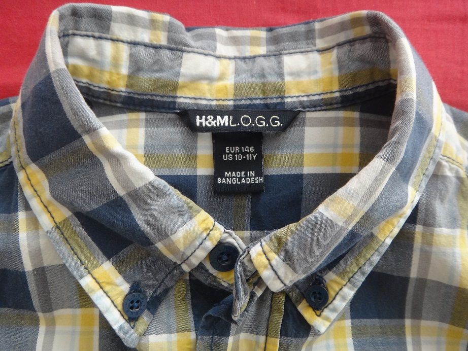 Нова детска карирана риза за момче H&M