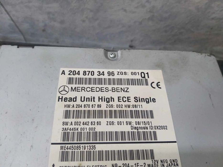 Unitate navigatie radio cd mercedes c class w204 a2048703496