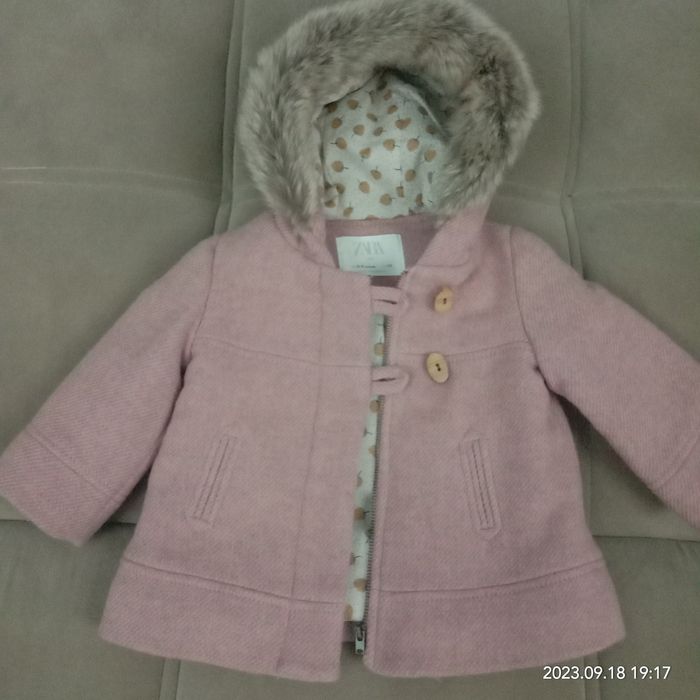 Новое Пальто для девочки ZARA original 6mesyacev
