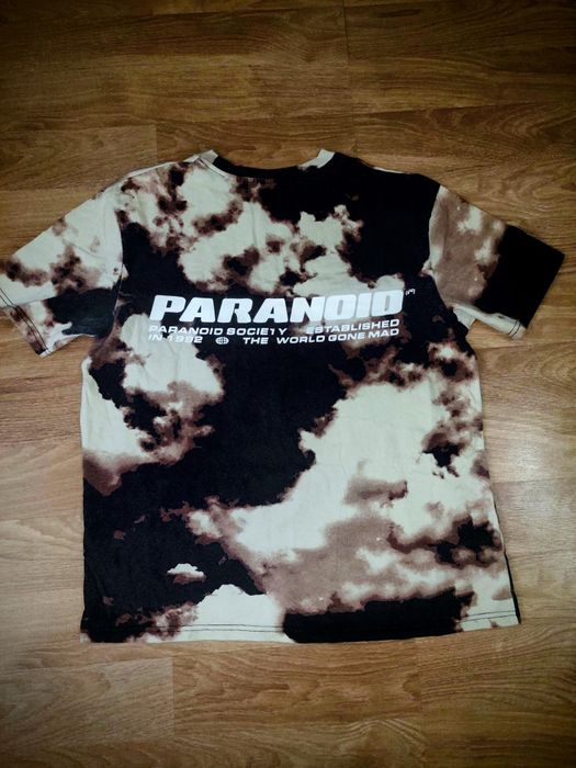 Tricou Streetwear Oversize/Regular PARANOID – Model Tie-Dye (Maro/Negru)