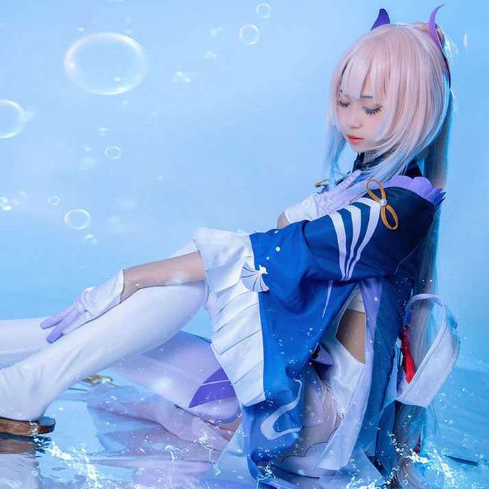 Аниме перука Genshin Impact Sangonomiya Kokomi Cosplay