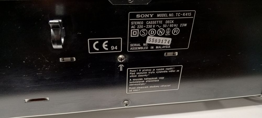Кассетная дека Sony tc-k415