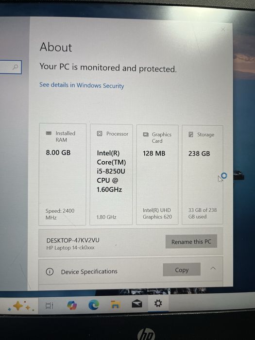Vand laptop hp pavilion 14 i5 8250u ram 8gb ssd 256gnbfull hd