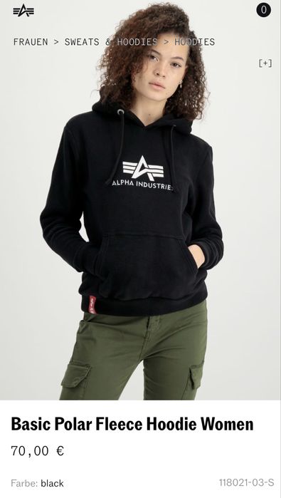 Дамски суитшърт ALPHA INDUSTRIES . Размер S
