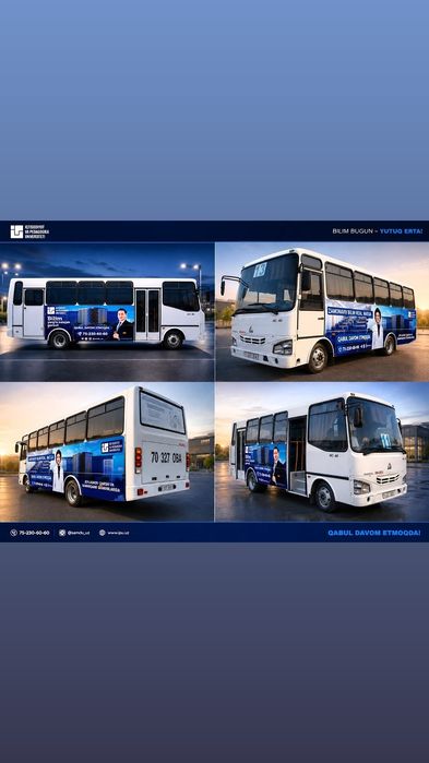 Led ekran //Avtobus larda reklama