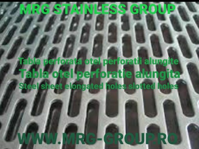 Tabla Perforata Otel 1x1000x2000mm Perforatii Alungite 3x20mm 5x20mm