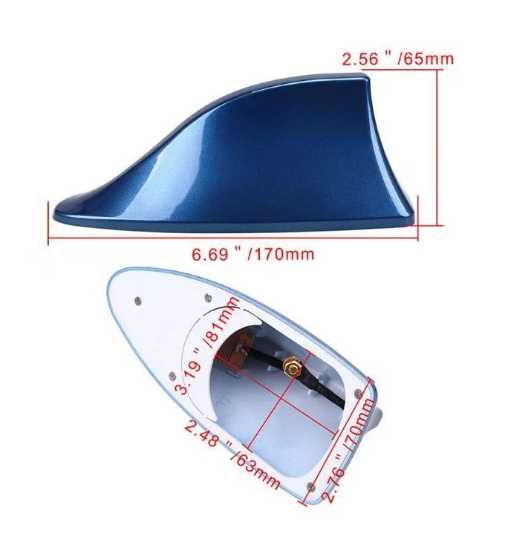Електрическа Антена Универсална - Черна / Сива