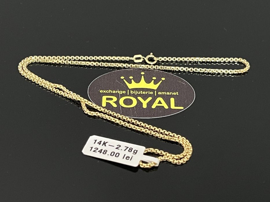 Bijuteria Royal CB : Lant aur 14k 585  2,78 gr