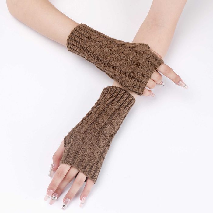 Manusi de iarna dama fara degete, Material Acril, Material Elastic