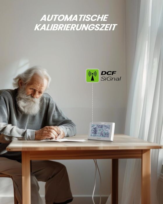 Statie meteo wireless BALDR cu senzor exterior si ceas DCF