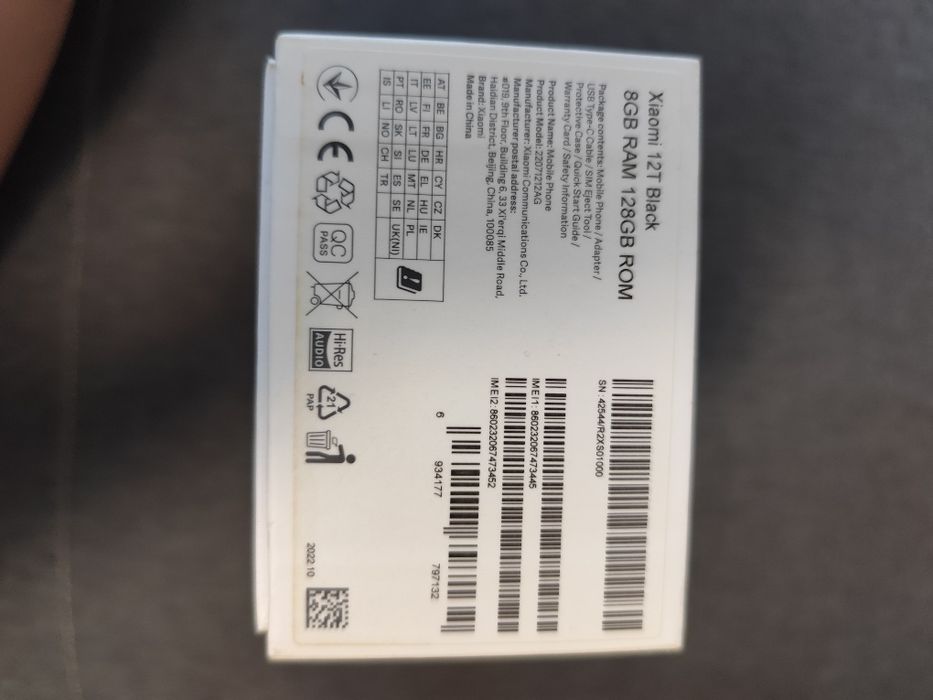 Xiaomi 12T 5G 128GB / 8GB RAM