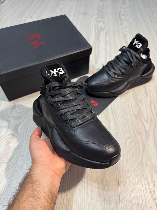Adidasi Y-3, Kaiwa - Black Premium din Piele NOI Yohji Yamamoto Y3