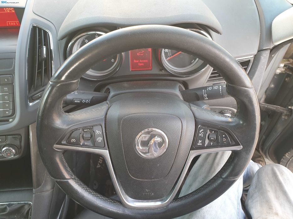 Volan Piele 3 Spite cu Comenzi Fara Airbag Opel Zafira C NFL Non Facelift 2011 - 2016 [K4283]