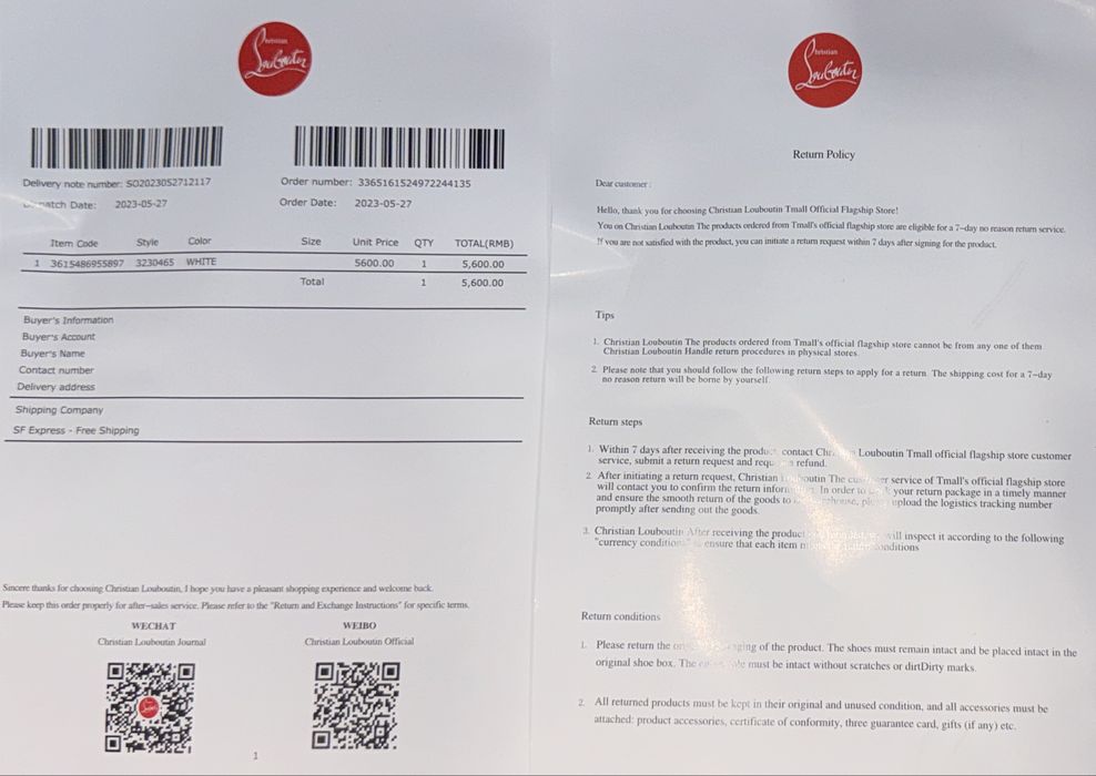 Мъжки обувки Christian Louboutin 44 номер