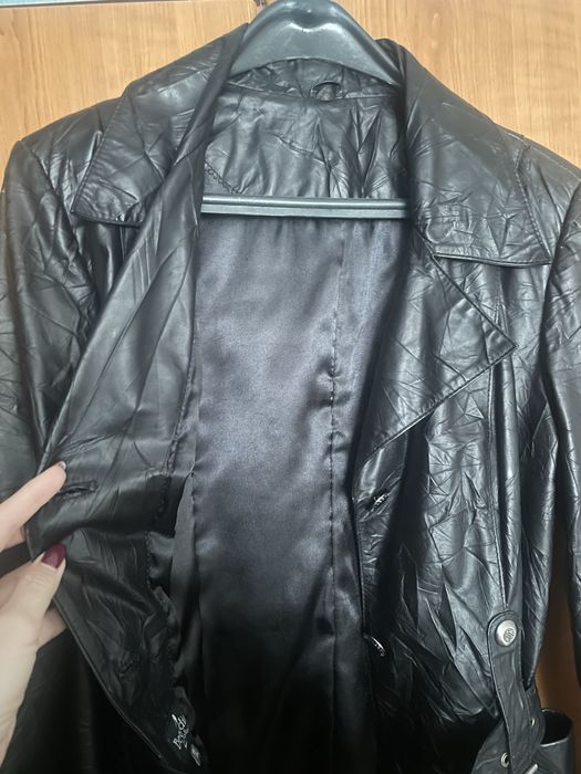 Яке от еко кожа, с намачкан ефект