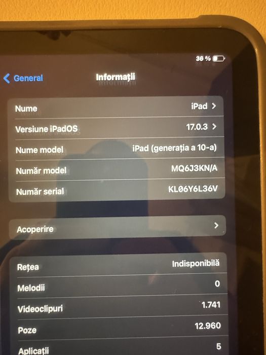 Tableta Apple Ipad Gen 10 64 GB Wifi + Cellular