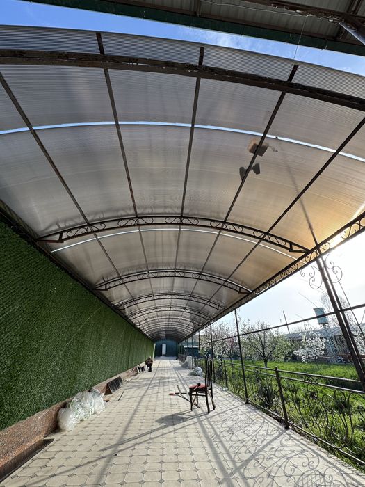 Навес из лексана производство Казахстан 10 лет гарантия