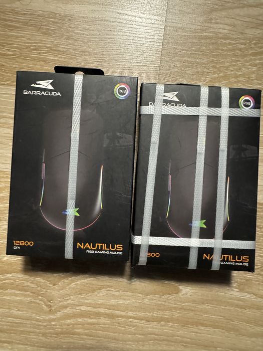Mouse gaming cu fir NAUTILUS 12.800 dpi superusor Chipset INSTANT 825