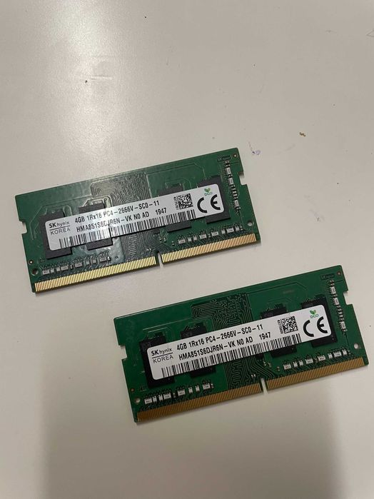 Memorie laptop 8 Gb DDR4 2666 Hynix, 2 x 4 Gb Dual Chanel , garantie