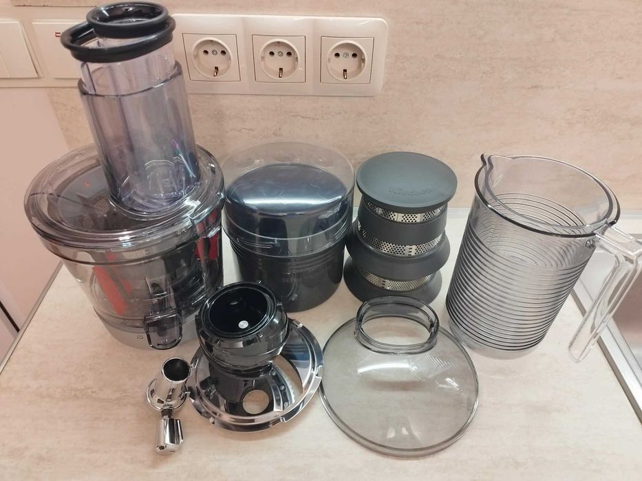 Аксесоар Slow Juicer KitchenAid, Сив, За миксери Artisan