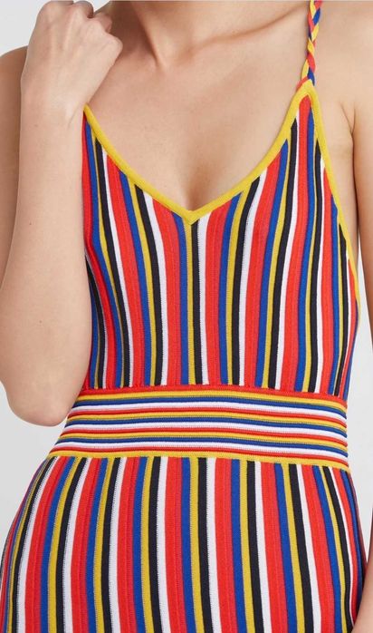 PINKO Дълга рокля на райе – многоцветна