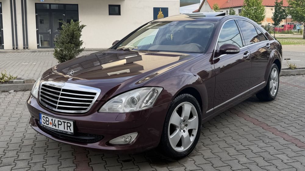 Mercedes S320 3.0 D 235 CP 2008 7G Tronic Trapa Ventilatie Interior Crem Visiniu Unic Propietar de Nou