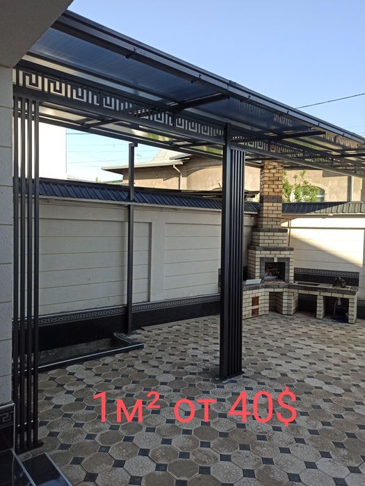 Hi Tech навесы всех видов (лексан профнастил) naves leksan