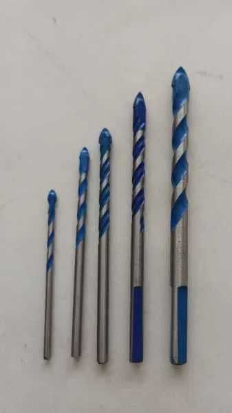 Комплект бургии за плочки, керамика, стъкло, бетон, камък 3,4,5,6,8мм