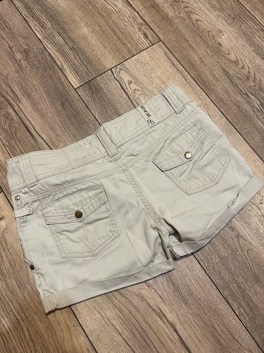 Къси дънкени панталонки - бели