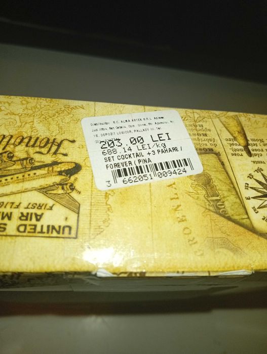 Set Cocktail / Forever 3 Pahare Pina Colada, Mojito, Sex on the beach