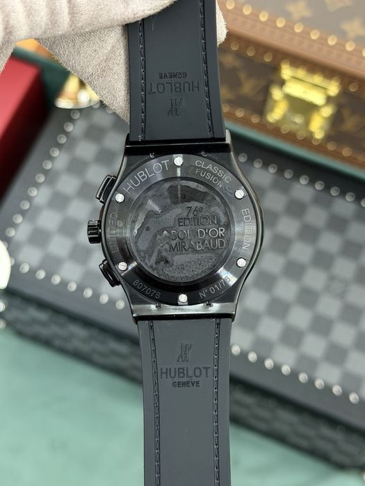 HB Classic Fusion Chronograph Black Ice Out