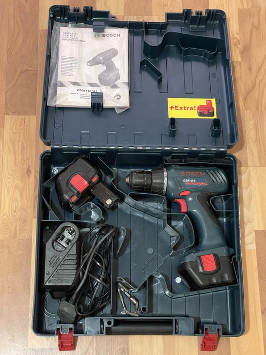 Винтоверт Bosch GSR12-2 12v 1.5ah 2 батерии зарядно