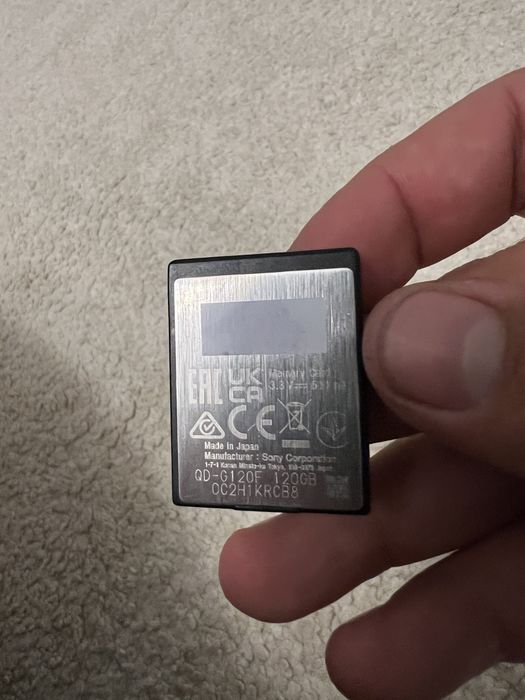 Card memorie Sony XQD 120Gb Seria G Write 400Mb/s