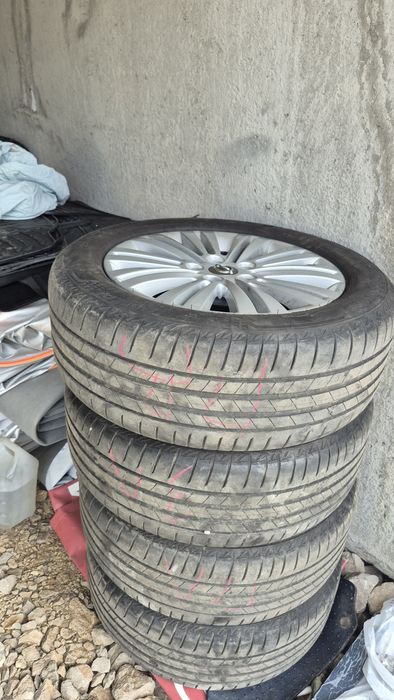 4бр Оригинални GM Опел джанти 17 с TPMS датчици и летни гуми 225 55 17