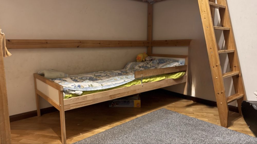 Кровать-чердак, детская кровать ИКЕА IKEA