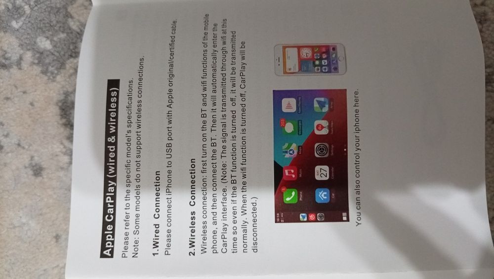 Player video multimedia 7 inch suportă CarPlay, Android Auto Aux Camera Marsarier ...