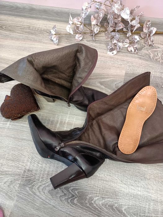 Ботуши италиански кожени 39р.