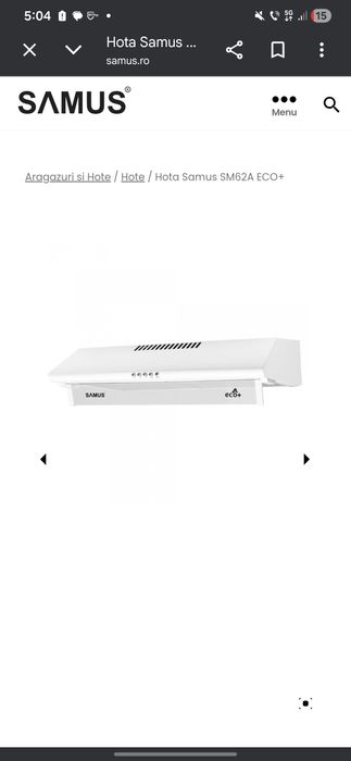 Hota SAMUS cu evacuare