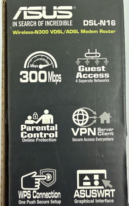 ADSL Модем роутер ASUS DSL-N16