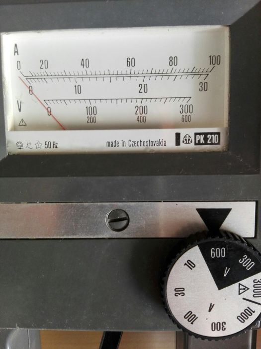 Клещови ампермер волтмер PK 210 Чехословакия