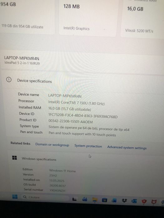Lenovo IdeaPad 5 2-in-1 16IRU9 – Intel Core 7, 16 GB RAM, SSD 1 TB, Touchscreen 16