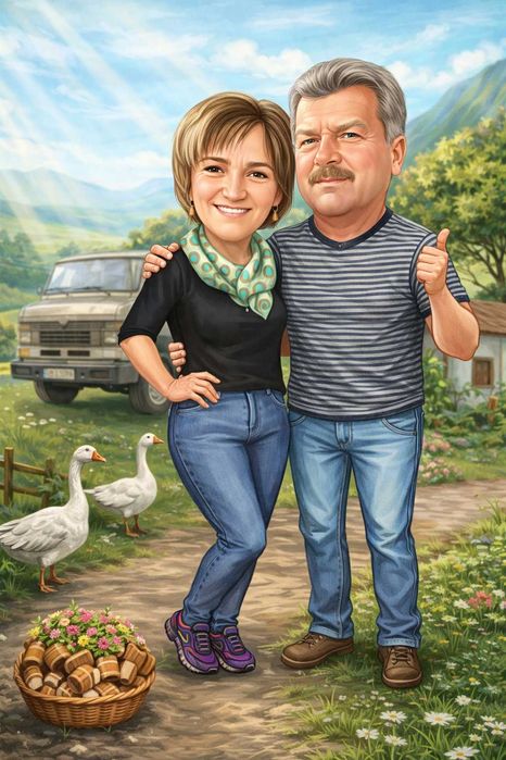 Персонализиран подарък Карикатура / Шарж по снимка Оригинален подарък