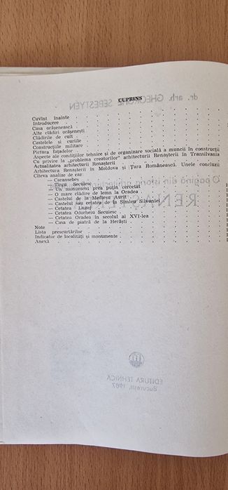 Renasterea - o pagina din istoria arhitecturii  Romaniei