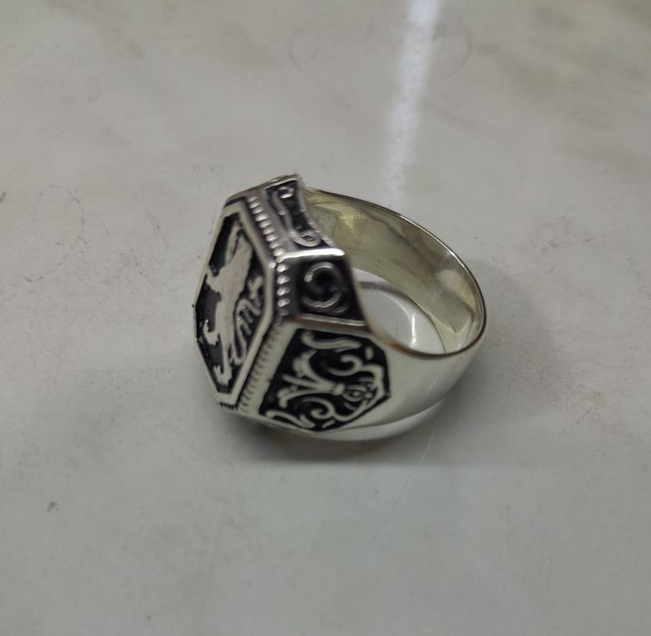Кольцо мужское серебряное.Перстень.