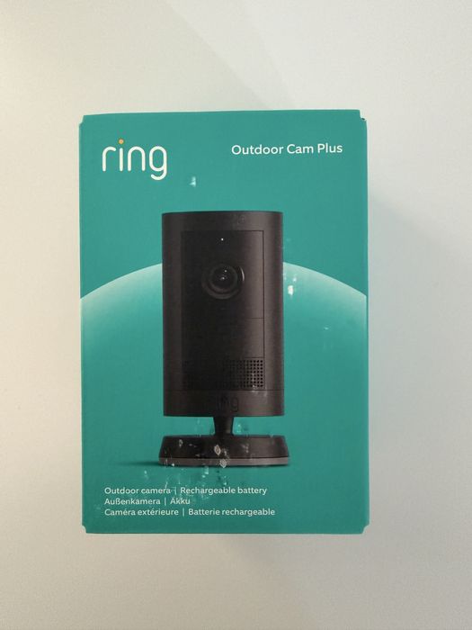 Camera de supraveghere exterior Ring Cam Plus, Wi-Fi, Negru
